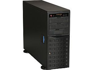SUPERMICRO CSE 745TQ R920B Black 4U Pedestal Server Case 920W Redundant 80PLUS Platinum 2x 5.25" Peripheral Drive Bay 1x 5.25" Bay that fits 3.5" bay devices External 5.25" Drive Bays