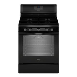 Whirlpool 5 Burner Freestanding 5.8 cu Self Cleaning Convection Gas Range (Black) (Common 30 in; Actual 29.87 in)