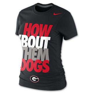 Womens Nike Georgia Bulldogs Local College T Shirt   27860GEO GG4