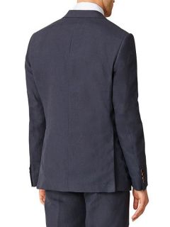 Austin Reed Contemporary Fit Linen Jacket Navy