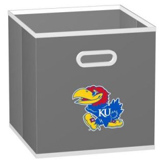 MyOwnersBox College STOREITS University of Kansas 10 1/2 in. x 10 1/2 in. x 11 in. Grey Fabric Storage Drawer 11022001CKAN