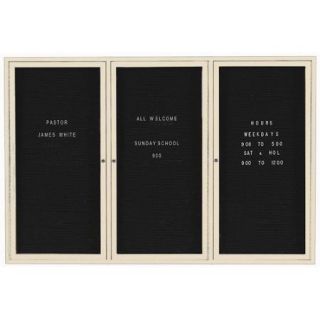 AARCO Outdoor Directory Cabinet Enclosed Wall Mounted Letter Board