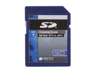 Wintec Industrial Grade SLC 2GB Secure Digital (SD) Flash Card Model 33121355 I