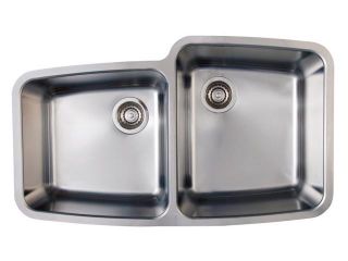 Blanco 441002 Performa Medium 1 3/4 Inch Bowl Undermount Sink, Satin Polished