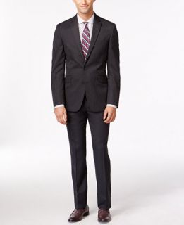 Kenneth Cole Reaction Slim Fit Gray Blue Striped Suit   Suits & Suit