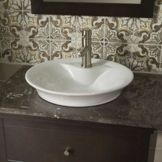 Morning Above Counter Bathroom Sink with Front Overflow by American