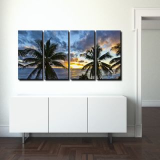 Niue Sunset III by Christopher Doherty 4 Piece Photographic Printt