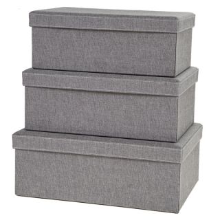 Creative Scents Grey Birch Storage Boxes (Set of 3)   17152565