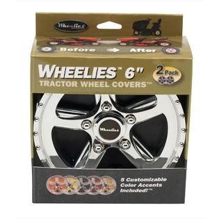Good Vibrations Wheelies 6 Tractor Wheel Covers   2 pack   Lawn