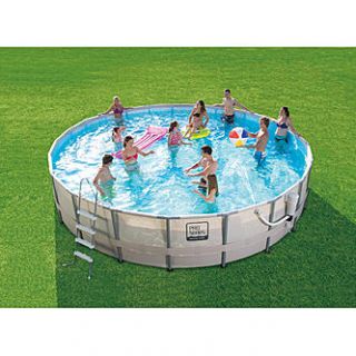 Pro Series 22 ft. Round Steel Frame Pool Set Is Perfect For Days in