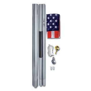 Valley Forge Flag  20 Aluminum In Ground Pole Kit with Nylon Flag