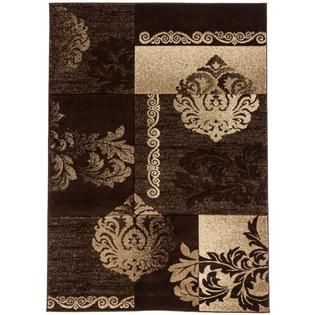Well Woven Well Woven Modern Ruby Floral Damask Brown 710 X 910