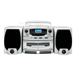Supersonic  SC 2020U Portable /CD Player with Cassette Recorder, AM