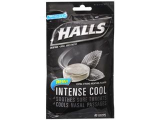 Halls Menthol Oral Anesthetic Drops Intense Cool   30 ct