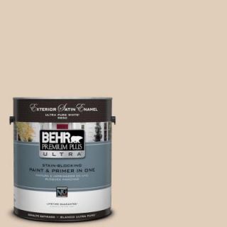 BEHR Premium Plus Ultra 1 gal. #PWN 66 Toasted Cashew Satin Enamel Exterior Paint 985001