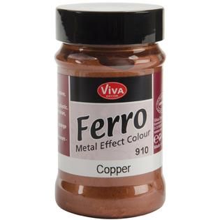 Ferro Metal Effect Textured Paint 3 Ounces Copper   Home   Crafts