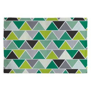 DENY Designs Heather Dutton Emerald Triangulum Green Geometric Area