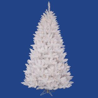 Vickerman 8.5 x 58 Sparkle White Spruce Tree with 650 Multicolor LED