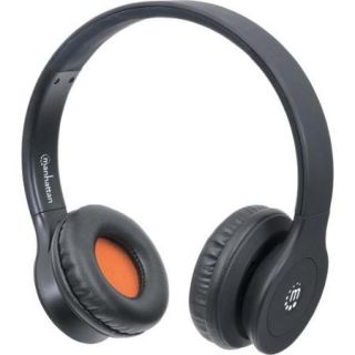 Manhattan Fusion On Ear Headset with Bluetooth Technology, Black   Rechargeable internal batter provides up to 10 hours