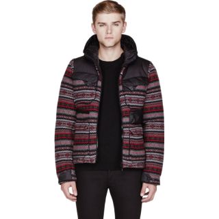 Moncler Grey Patterned White Mountaineering Edition Tenzam Jacket