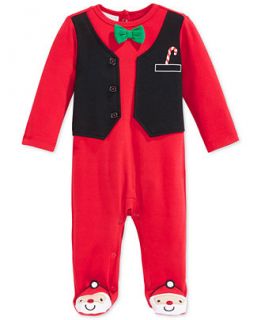 First Impressions Baby Boys Vested Holiday Coveralls, Only at