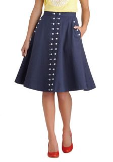 Buttoned Up in Style Skirt  Mod Retro Vintage Skirts
