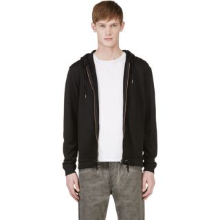 Diesel Black Drawstring S Lino Hoodie