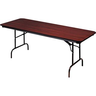 Iceberg Premium Wood Laminate Folding Table, Rectangular