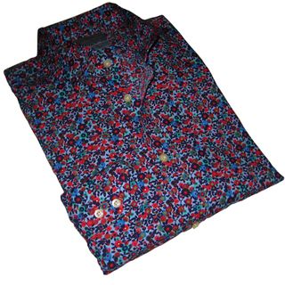 Thomas Dean Mens Floral Pattern Long sleeve Shirt  