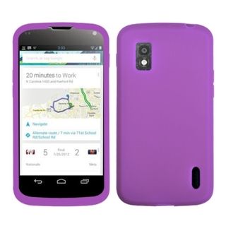 BasAcc Electric Purple Solid Skin Case for LG 3960 Nexus 4