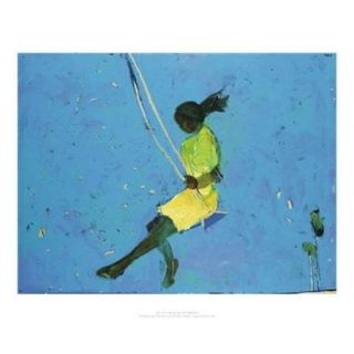 Girl On A Swing Poster Print by J. Maitland (20 x 16)