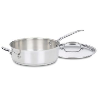 Cuisinart Chefs Classic Stainless Steel 5.5 qt. Saute Pan with Lid