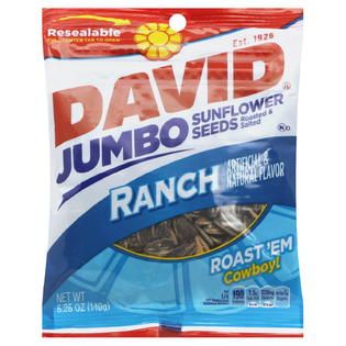 David Sunflower Seeds, Jumbo, Ranch, 5.25 oz (149 g)   Food & Grocery