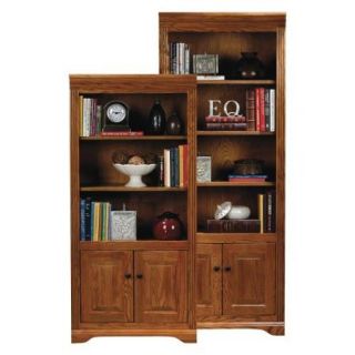 Eagle Furniture Oak Ridge Customizable Open Bookcases with Doors