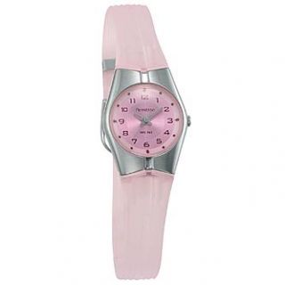 Armitron Ladies Analog Watch with Pink Dial, Steel Bezel and Pink