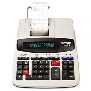 Victor 1297 Two Color Printing Calculator   Office Supplies   Office