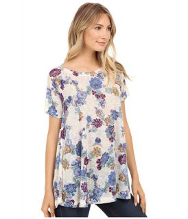 Nally & Millie Embroidered Floral Print Tunic Multi