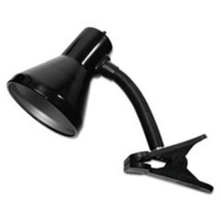 Luxo Corp L9089 Clip On Incandescent Gooseneck Lamp, 9'' High, Black
