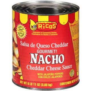 Ricos With Jalapeno Peppers Nacho Cheddar Cheese Sauce, 107 oz