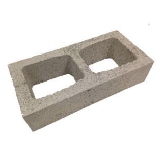 4 in. x 8 in. x 16 in. Concrete Half High Block 100092