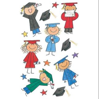 Mambi Minis Stickers 4.5"X6" Sheet 3/Pkg Graduation