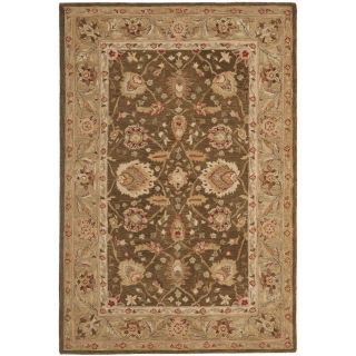 Safavieh Anatolia Rectangular Brown Transitional Tufted Wool Area Rug (Common 4 ft x 6 ft; Actual 4 ft x 6 ft)