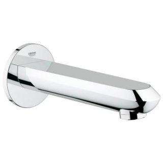 GROHE Eurodisc Cosmopolitan Bath Spout in Starlight Chrome with Wall Mounted (Valve and Handles not included) 13282002