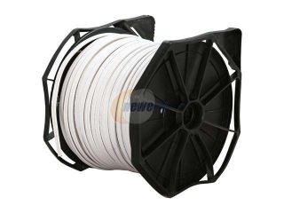LTS LTS05PCW3 RG59 95% Braided + DC Power UL Certified Coaxial Cable Box Set – 500 ft. White