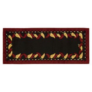 Peppers Kitchen Rug Screen Print Adds Spicy Style at 