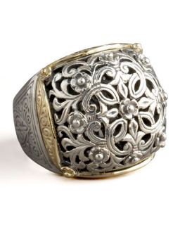 Konstantino Silver & Gold Dome Ring