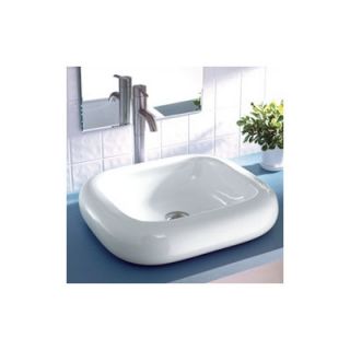 Classically Redefined Rectangular Ceramic Vessel Bathroom Sink