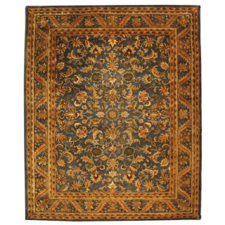 Safavieh Handmade Exquisite Blue/ Gold Wool Rug (76 x 96)
