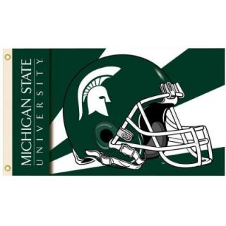 BSI Products NCAA 3 ft. x 5 ft. Helmet Michigan State Flag 95329