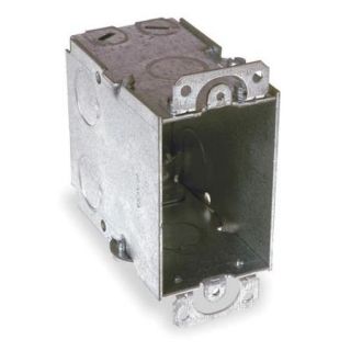RACO Electrical Box, Galvanized Zinc, 3 1/2" Nominal Depth, 2" Nominal Width, 3" Nominal Length 601